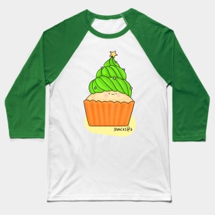 ChristmasTree Cupcake Baseball T-Shirt